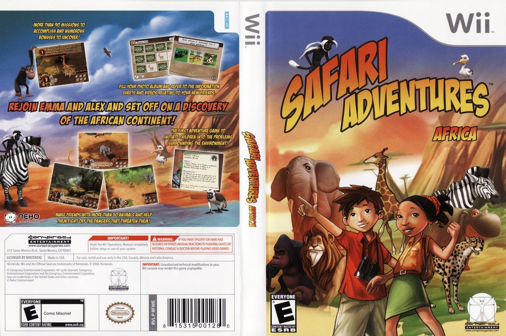 Safari Adventures Africa — box-texture (US)