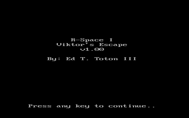 R-space I : Viktor's Escape — sstitle (WOR)