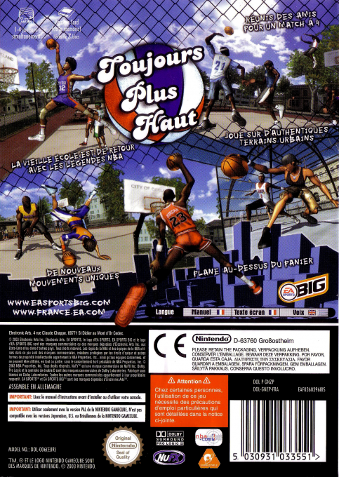 NBA Street Vol. 2 — box-2D-back (FR)