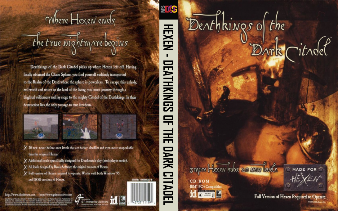 Hexen - Deathkings Of The Dark Citadel — box-texture (US)