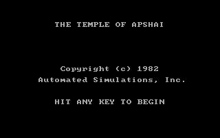 Dunjonquest - Temple of Apshai — sstitle (US)
