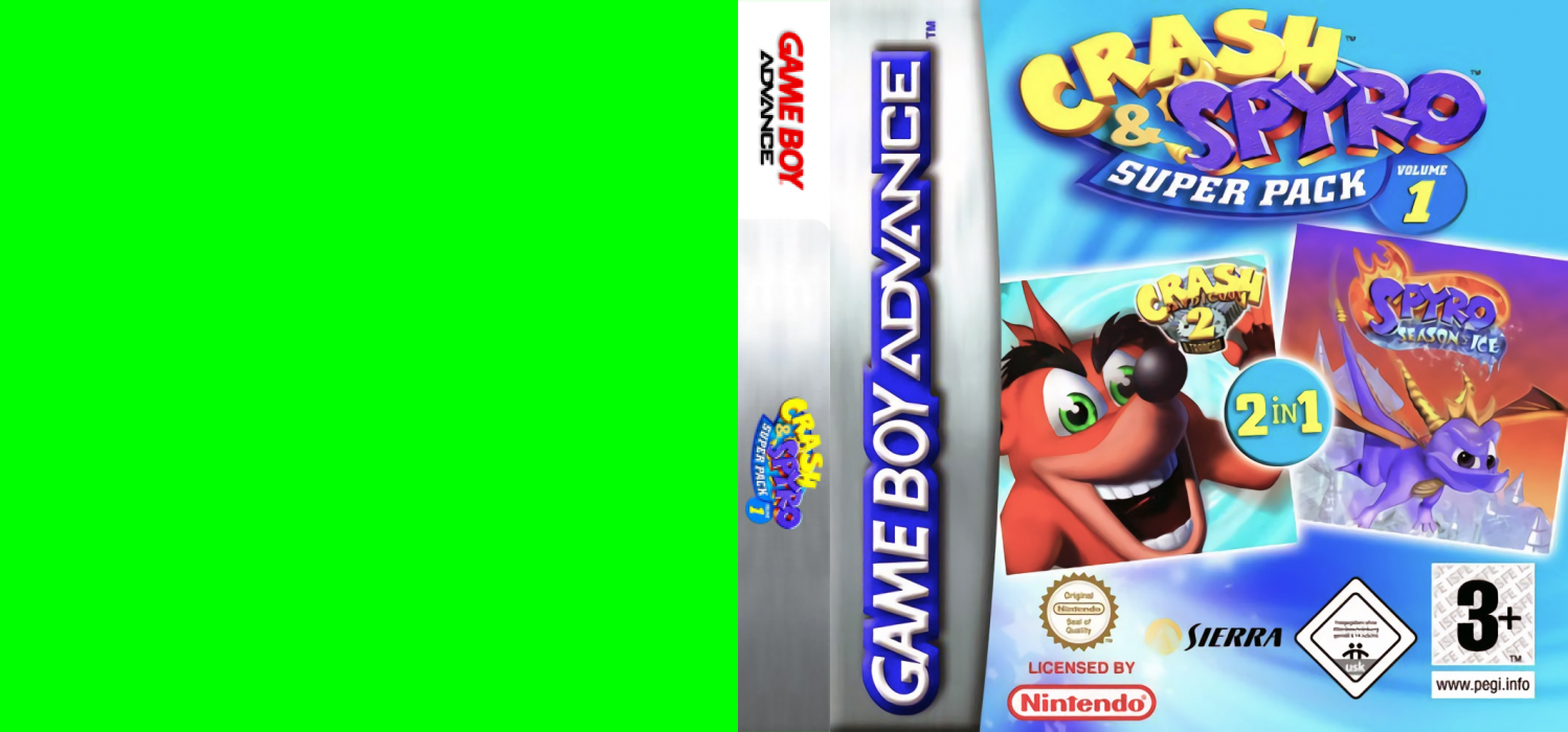 Crash And Spyro Super Pack Volume 1 — box-texture (EU)
