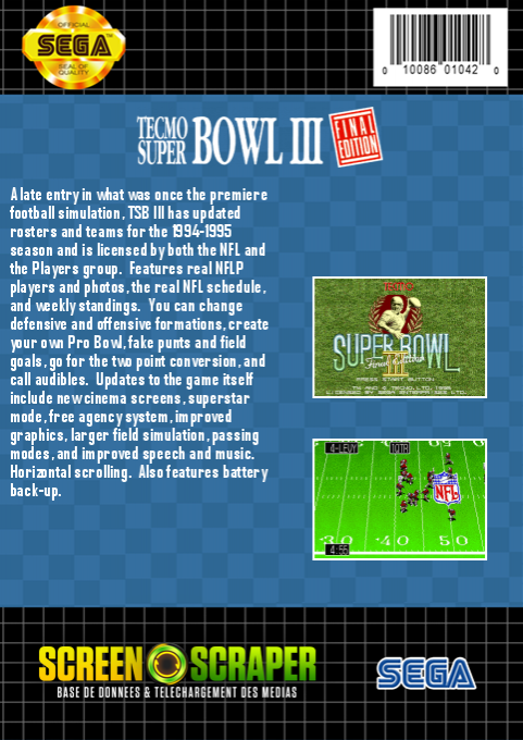 Tecmo Super Bowl 3 - Final Edition — box-2D-back (SS)