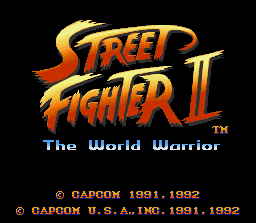 Street Fighter II — sstitle (WOR)