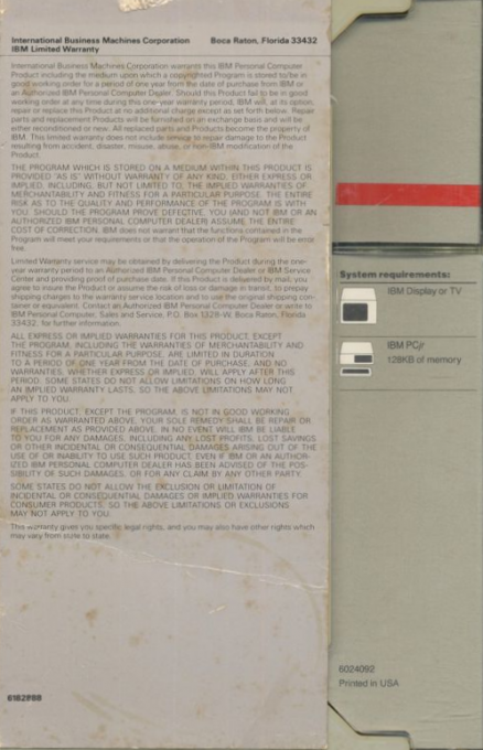 Mine Shaft — box-2D-back (US)
