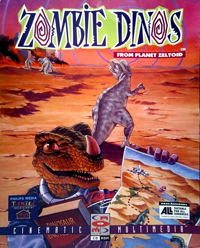 Zombie Dinos From Planet Zeltoid box art