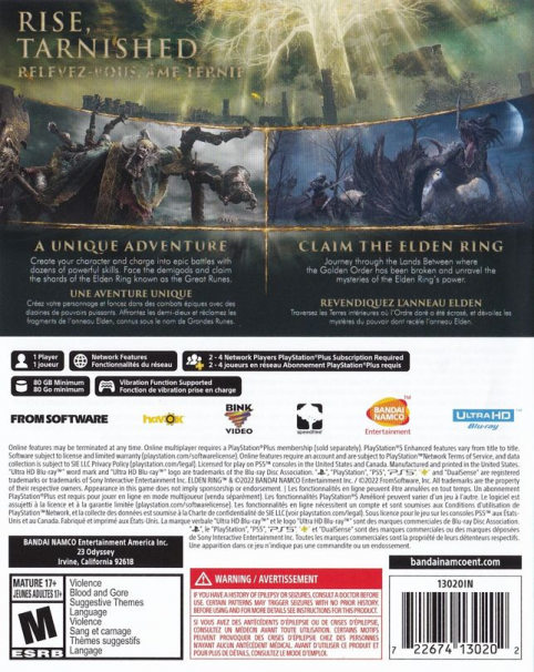 Elden Ring — box-2D-back (US)