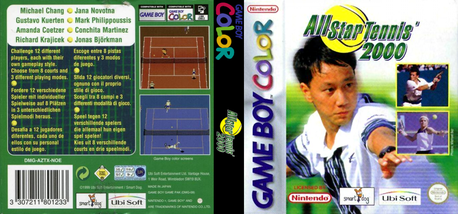 All Star Tennis 2000 — box-texture (EU)