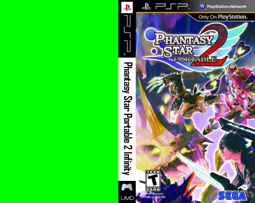 Phantasy Star Portable 2 Infinity — box-texture (US)