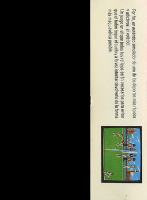 Beach Volley — box-2D-back (SP)
