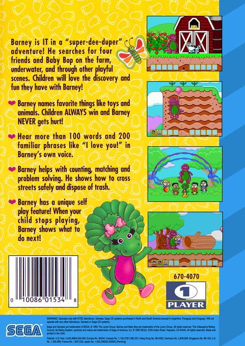 Barney's Hide And Seek Game — box-2D-back (US)
