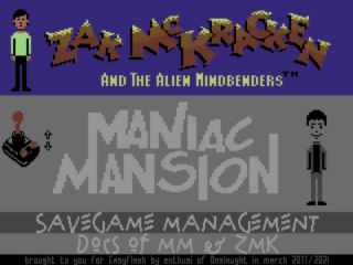 Maniac Mansion + Zak McKracken — ss (WOR)