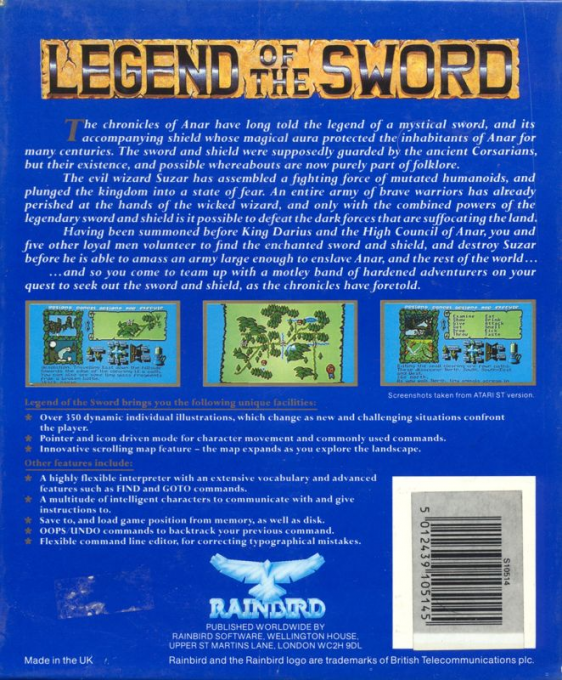 Legend Of The Sword — box-2D-back (EU)