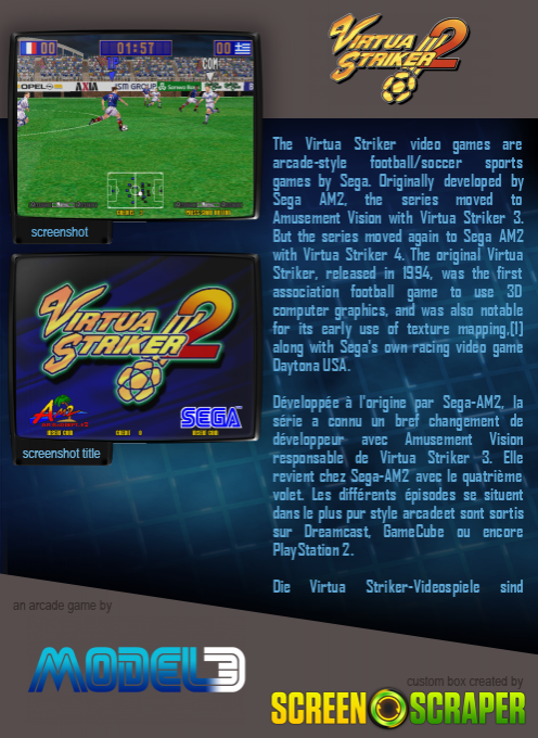 Virtua Striker 2 — box-2D-back (SS)