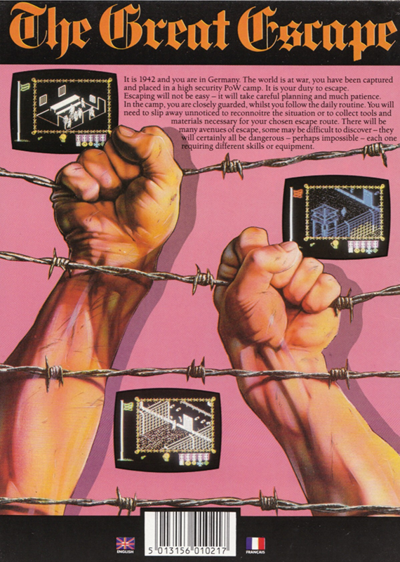 Great Escape, The — box-2D-back (EU)