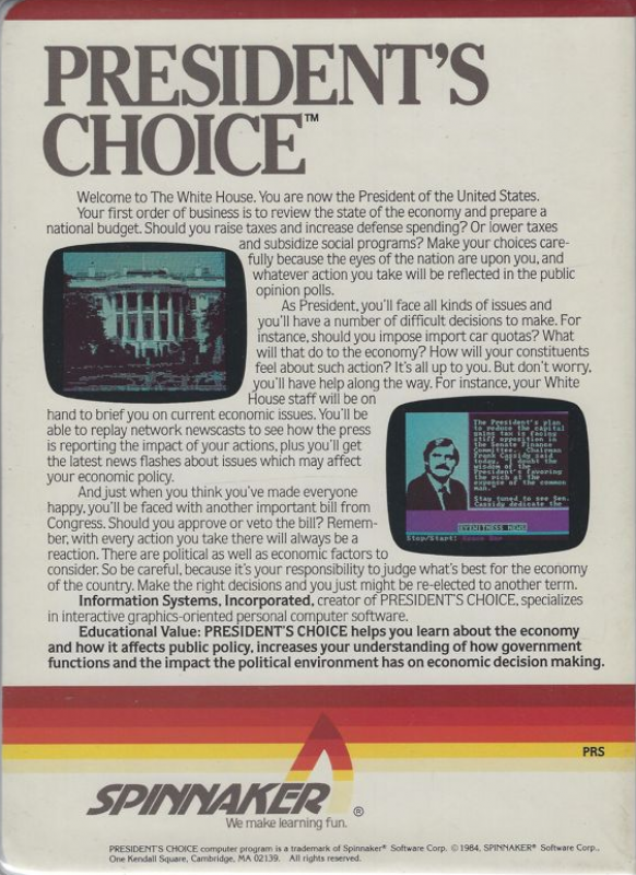 President's Choice — box-2D-back (US)