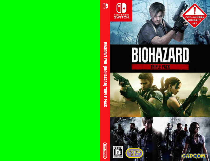 Resident Evil Triple Pack — box-texture (JP)