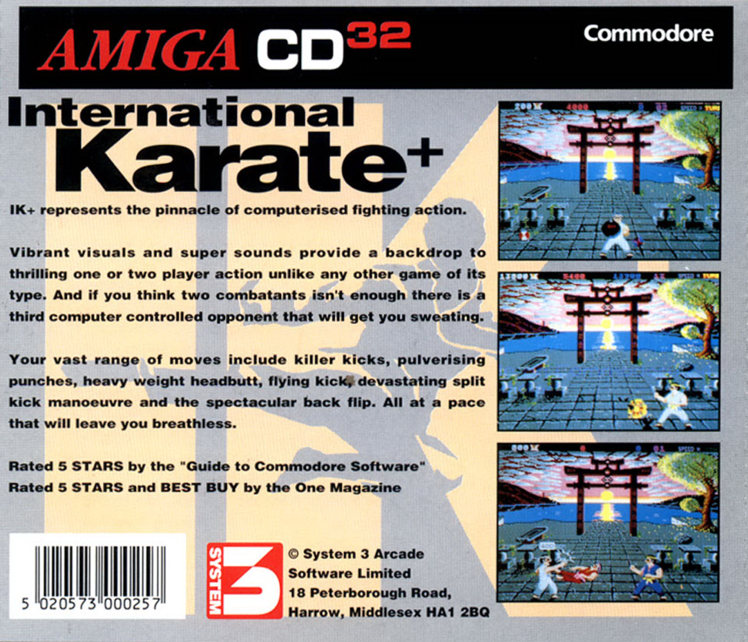 International Karate + — box-2D-back (EU)
