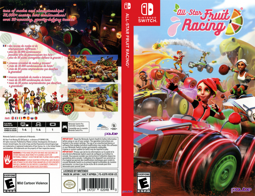 All-star Fruit Racing — box-texture (US)