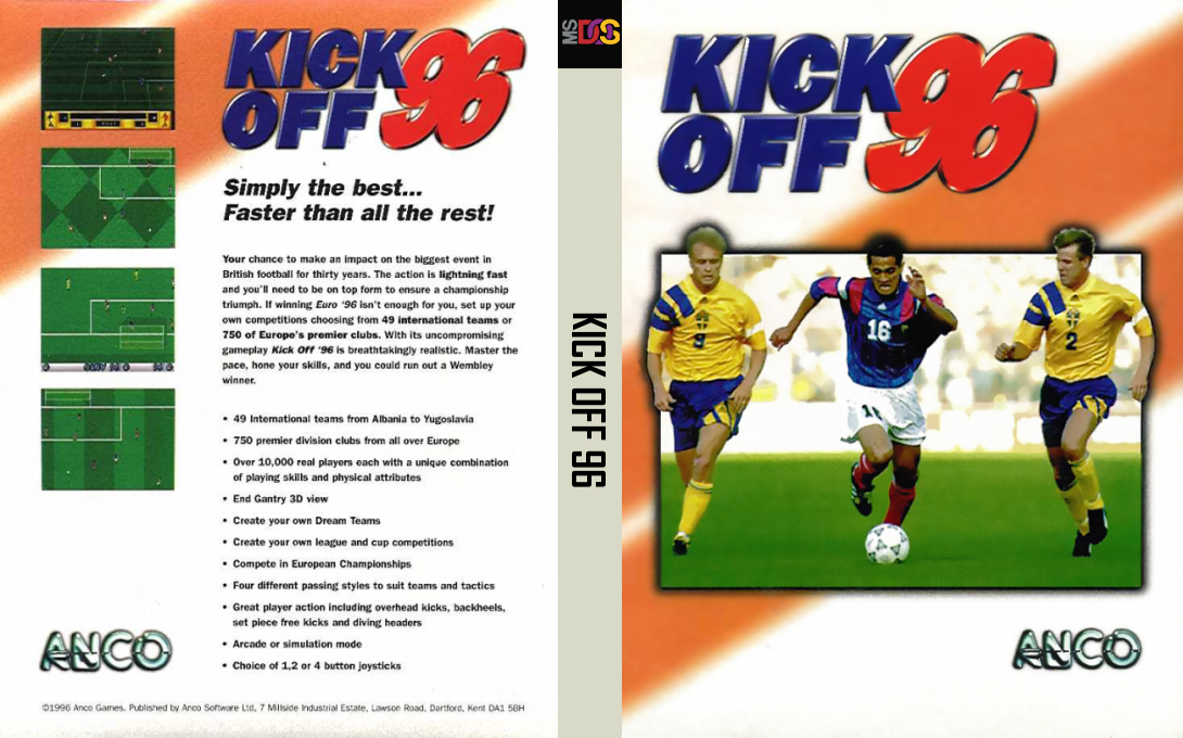Kick Off 96 — box-texture (EU)