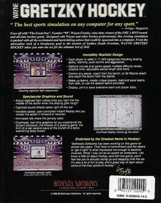 Wayne Gretzky Hockey — box-2D-back (EU)