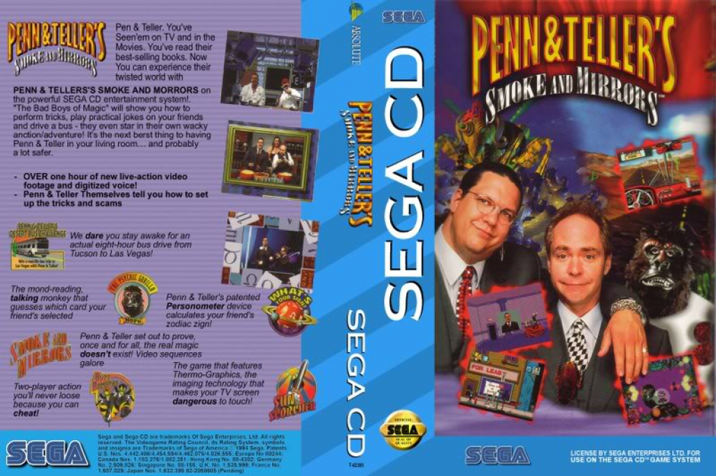Penn And Teller - Smoke And Mirrors — box-texture (US)