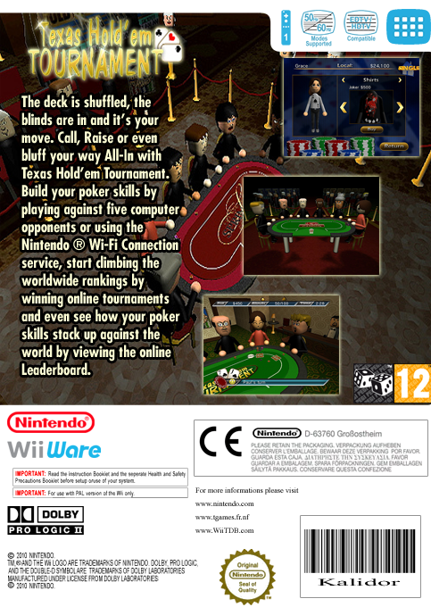 Texas Hold'em Tournament — box-2D-back (EU)