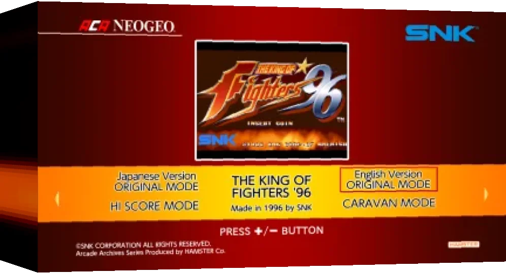 Aca Neogeo The King Of Fighters '96 — box-3D (WOR)