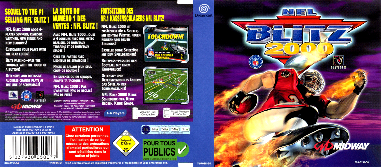 NFL Blitz 2000 — box-texture (EU)