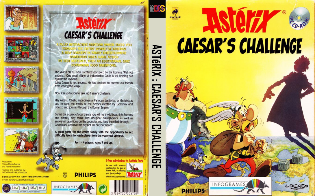 Asterix - Caesar's Challenge — box-texture (EU)