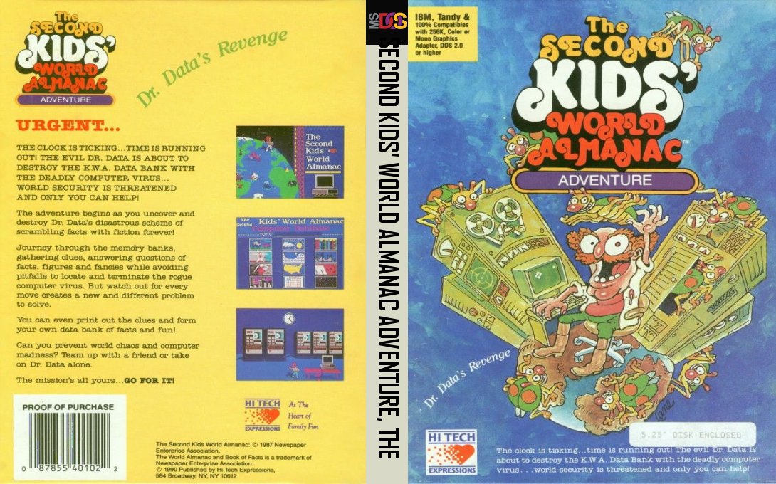 Second Kids' World Almanac Adventure, The — box-texture (US)