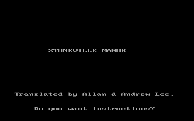 Stoneville Manor box art