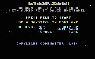 Danger Zone — sstitle (UK)
