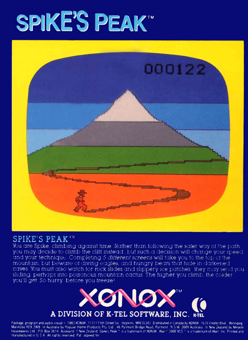 Spike's Peak — box-2D-back (US)