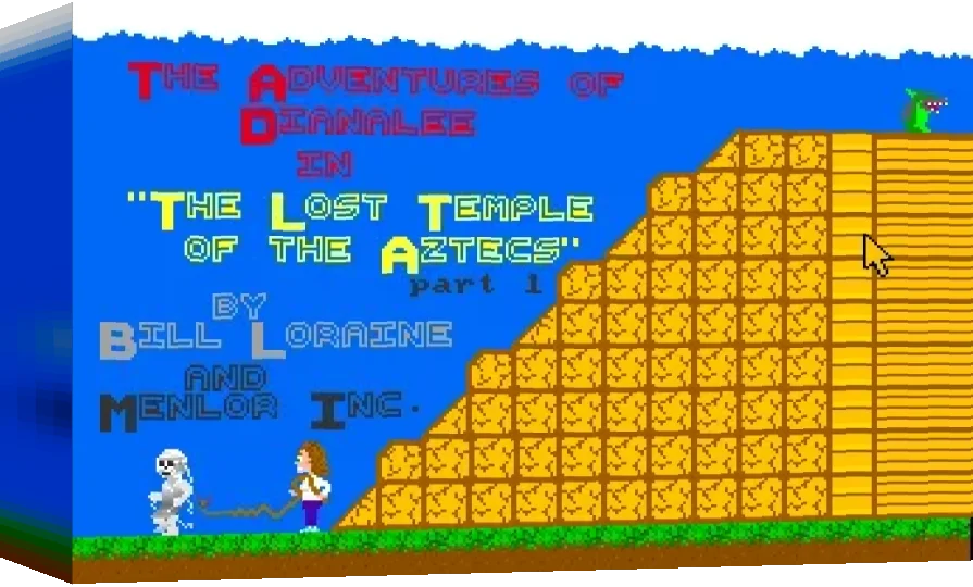 The Adventures Of Dianalee In The Lost temple Of The Aztecs — box-3D (WOR)