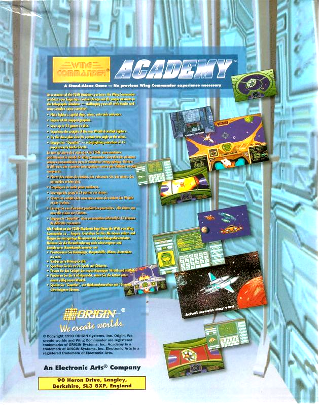 Wing Commander Academy — box-2D-back (EU)
