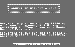 Adventure Without a Name — sstitle (WOR)