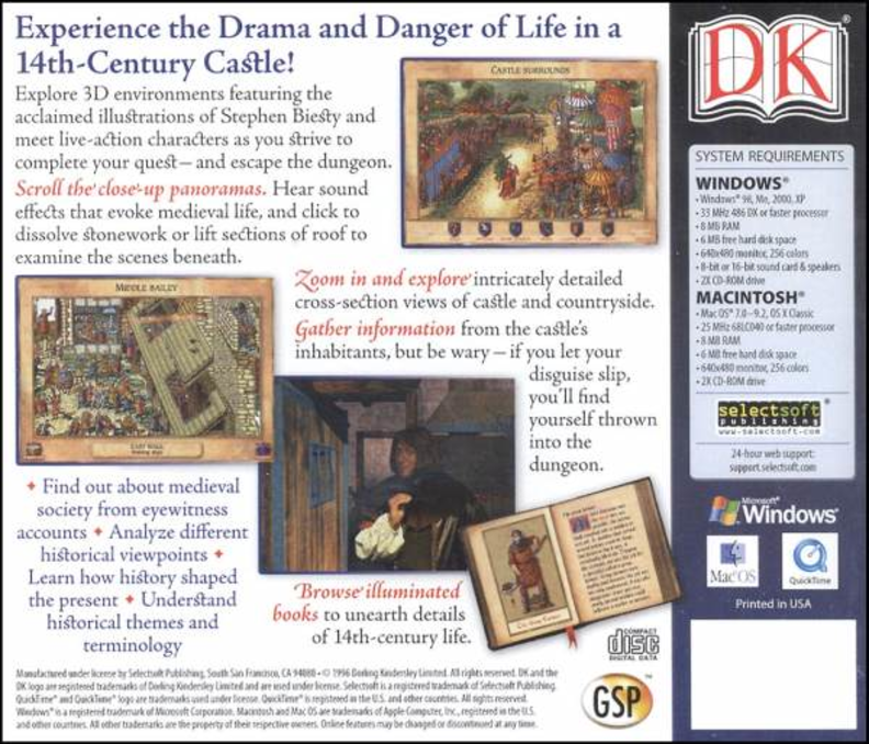 Castle Explorer (1996) — box-2D-back (CUS)