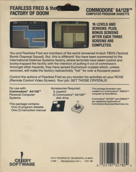 Fearless Fred and the Factory of Doom — box-2D-back (US)