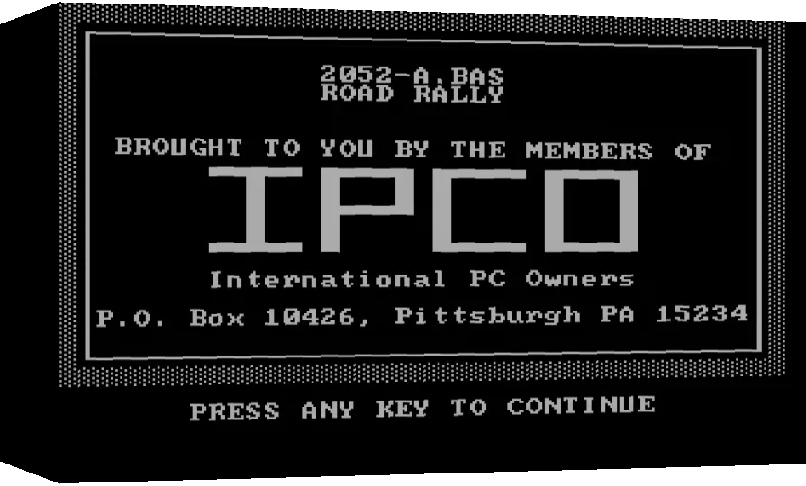 Road Rally — box-3D (WOR)