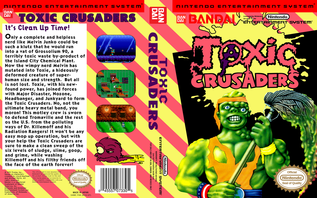 Toxic Crusaders — box-texture (US)