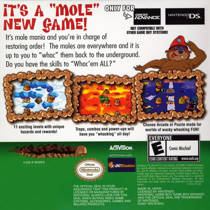 Whac-A-Mole — box-2D-back (US)