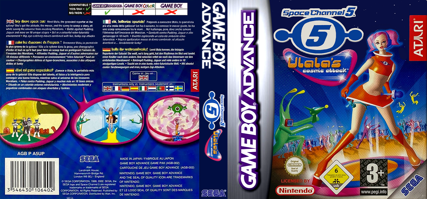 Space Channel 5 - Ulala's Cosmic Attack — box-texture (EU)