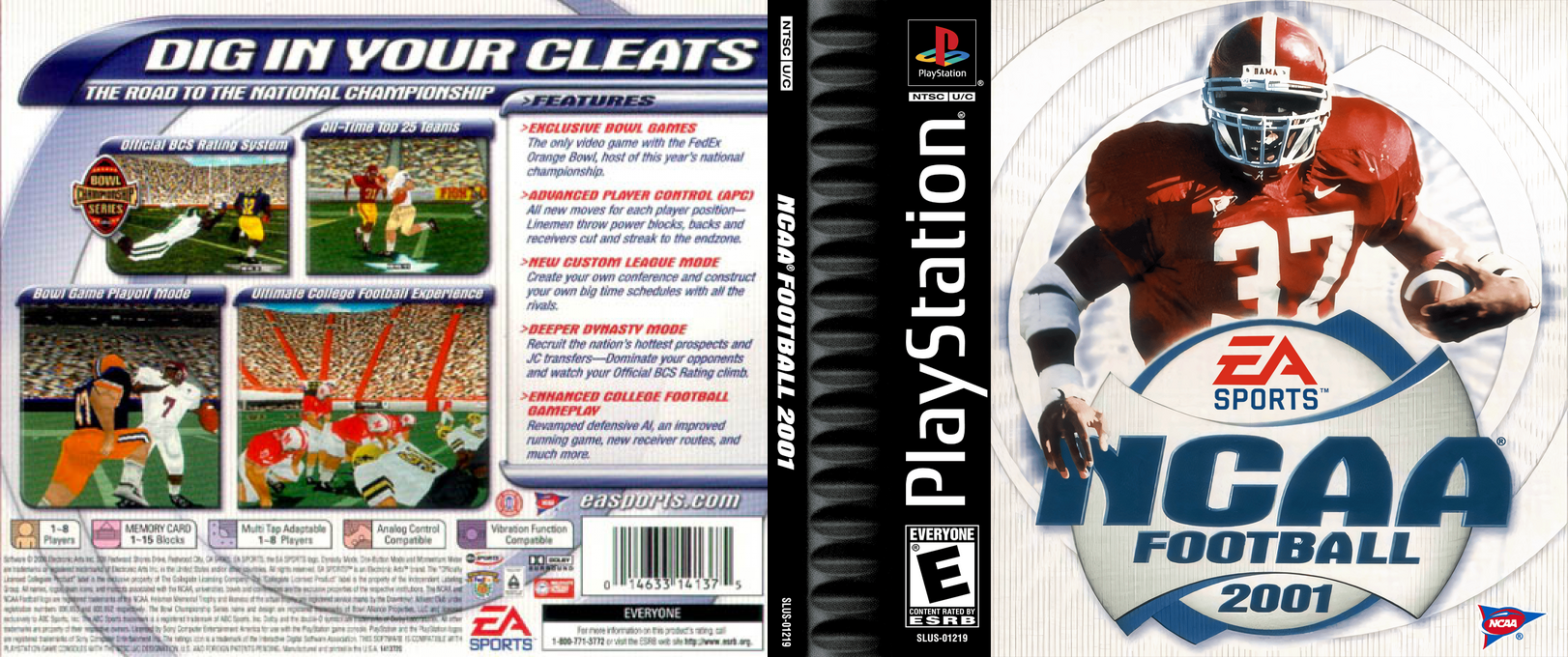 Ncaa Football 2001 — box-texture (US)