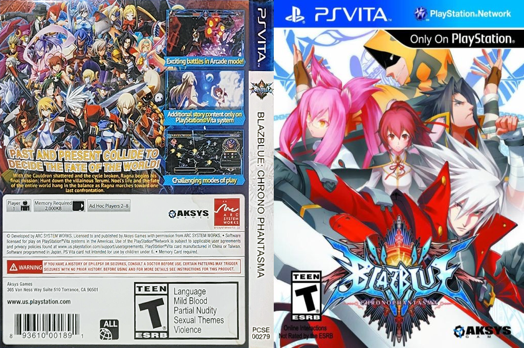 Blazblue - Chrono Phantasma — box-texture (US)