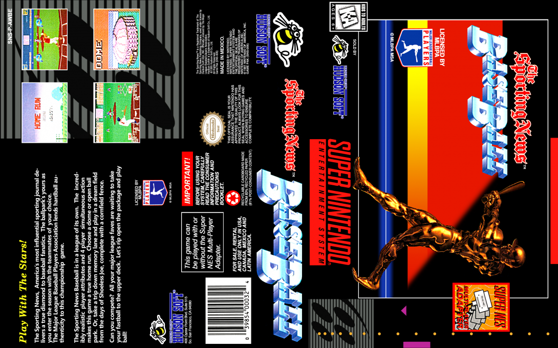 Sporting News Baseball, The — box-texture (US)