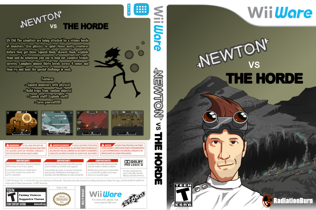 Newton Vs The Horde — box-texture (US)