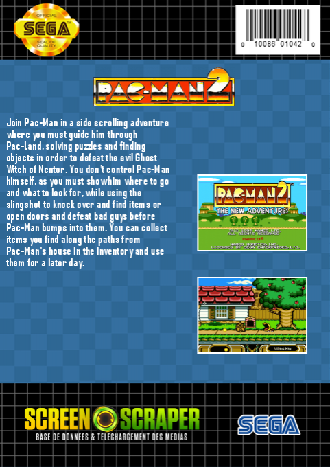 Pac-man 2 - The New Adventures — box-2D-back (SS)