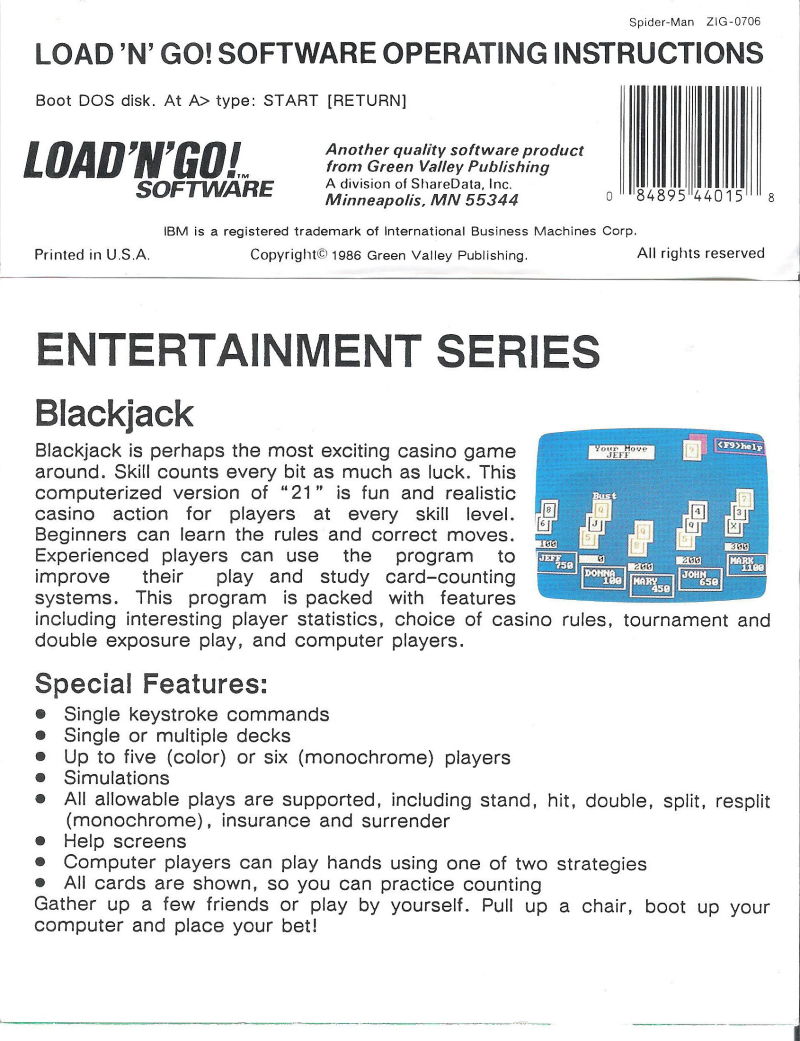 Blackjack — box-2D-back (WOR)