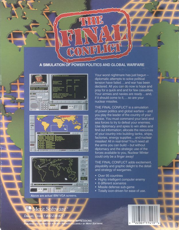 Final Conflict, The — box-2D-back (US)